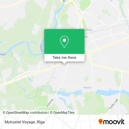 Myhostel Voyage map