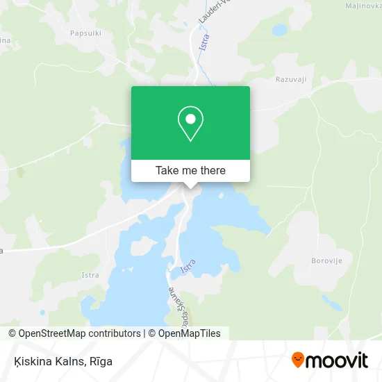 Ķiskina Kalns map