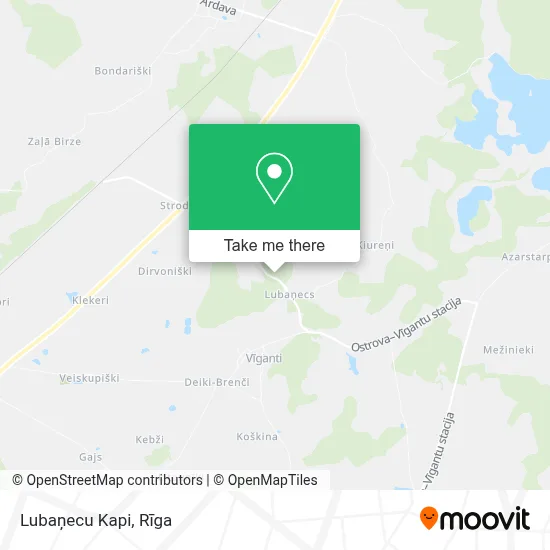 Lubaņecu Kapi map