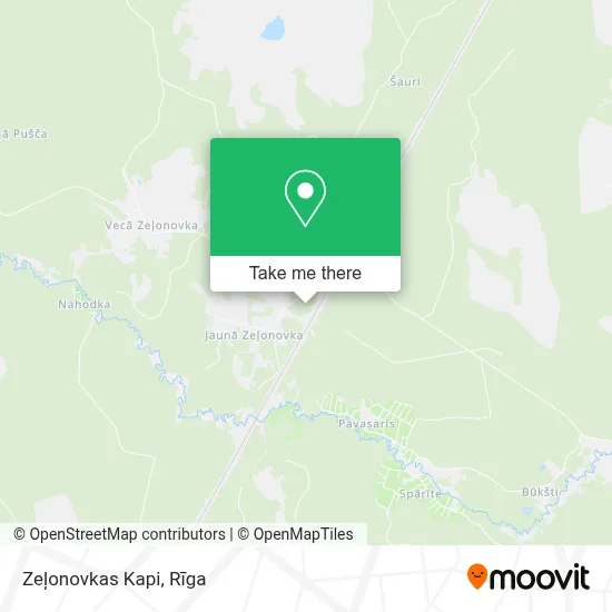 Zeļonovkas Kapi map