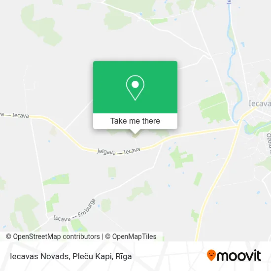 Iecavas Novads, Pleču Kapi map