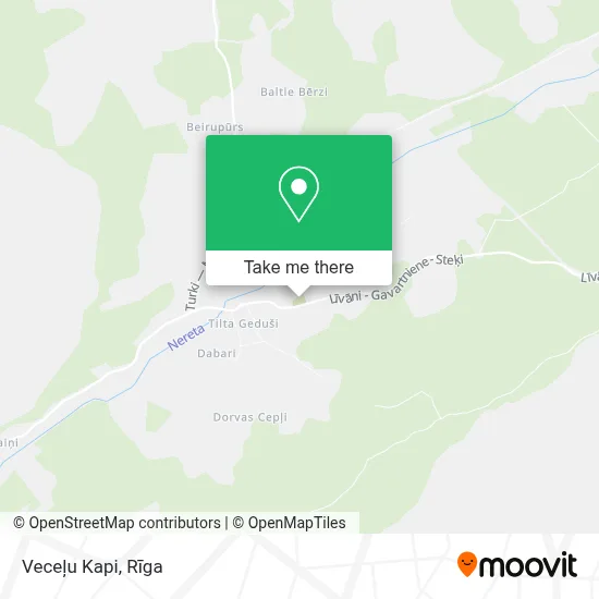 Veceļu Kapi map