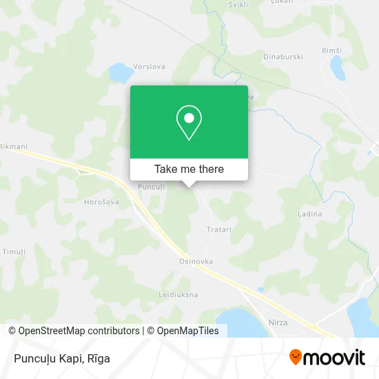 Puncuļu Kapi map