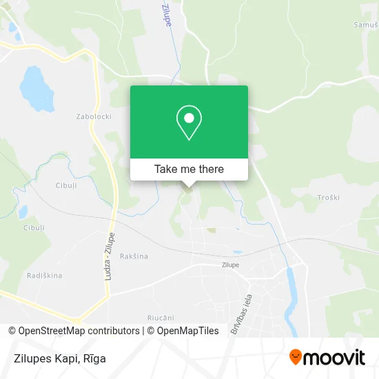 Zilupes Kapi map