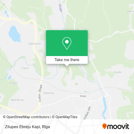 Zilupes Ebreju Kapi map