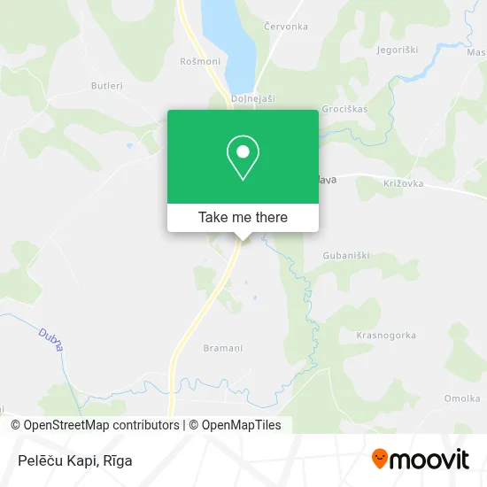Pelēču Kapi map