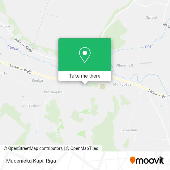 Mucenieku Kapi map