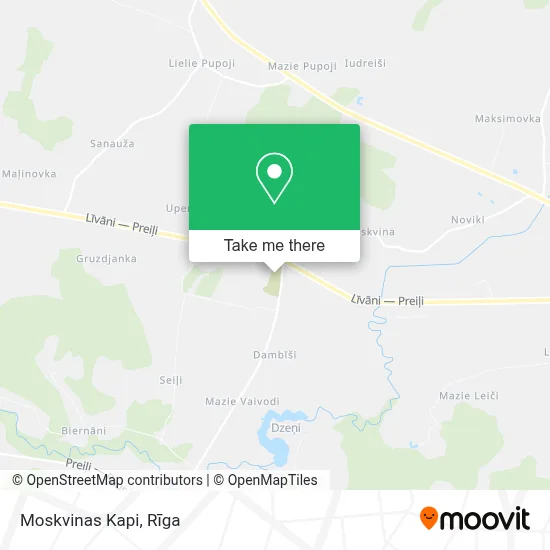 Moskvinas Kapi map