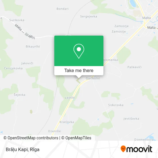 Brāļu Kapi map