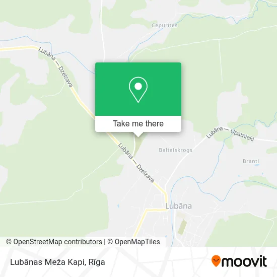 Lubānas Meža Kapi map