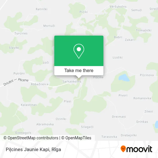Piļcines Jaunie Kapi map