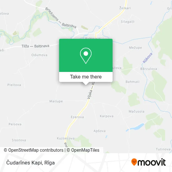Čudarīnes Kapi map