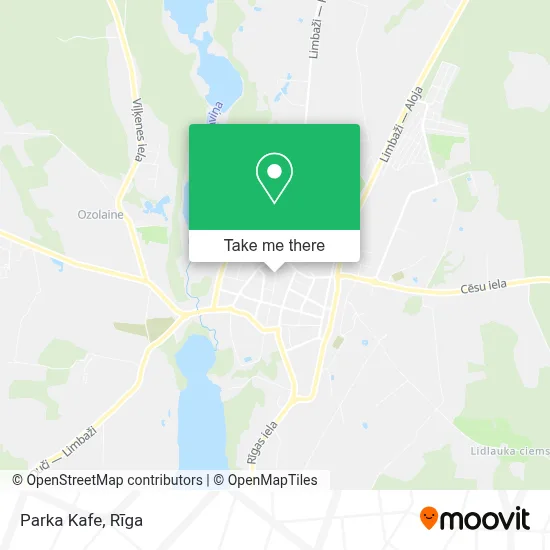 Parka Kafe map