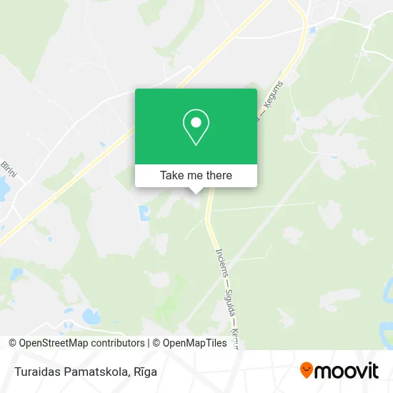 Turaidas Pamatskola map