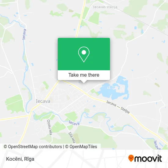 Kocēni map
