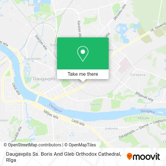 Daugavpils Ss. Boris And Gleb Orthodox Cathedral map