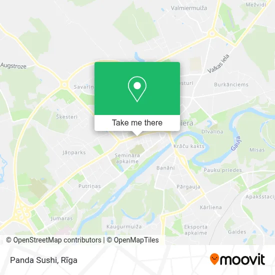 Panda Sushi map
