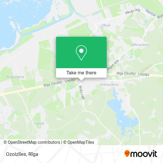 Ozolzīles map