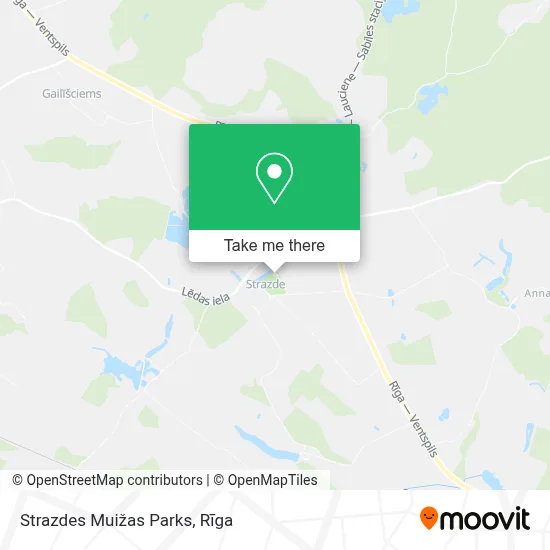 Strazdes Muižas Parks map