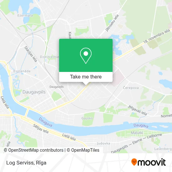 Log Serviss map
