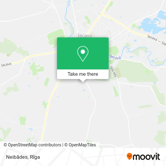 Neibādes map