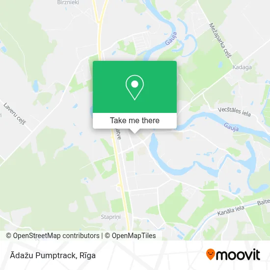 Ādažu Pumptrack map