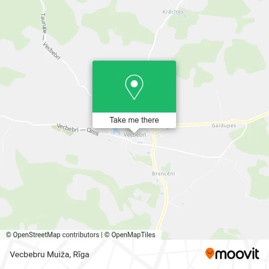 Vecbebru Muiža map