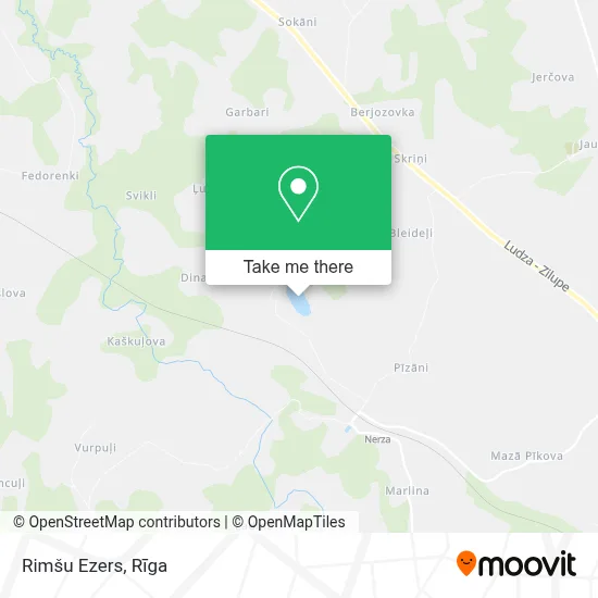 Rimšu Ezers map