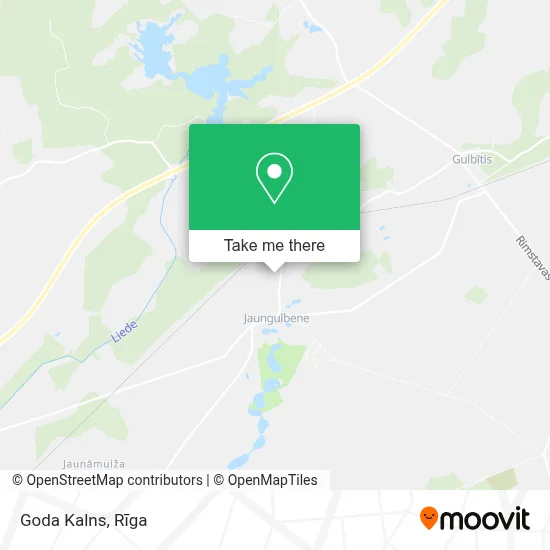 Goda Kalns map