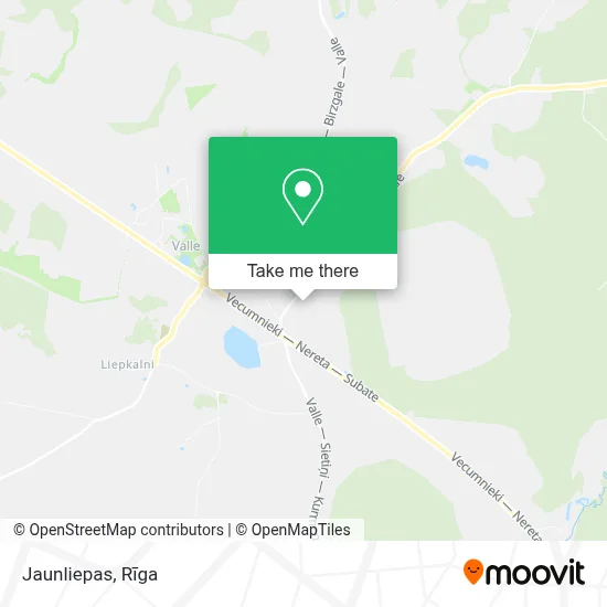 Jaunliepas map