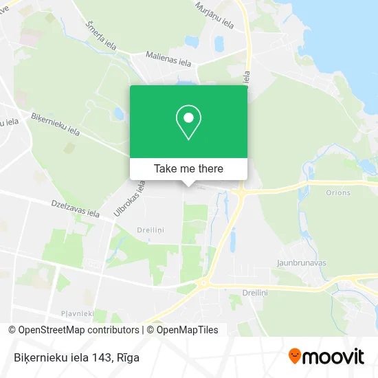 Biķernieku iela 143 map