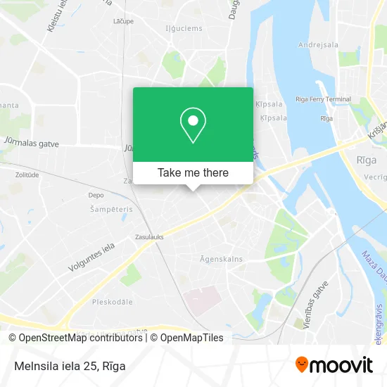 Melnsila iela 25 map
