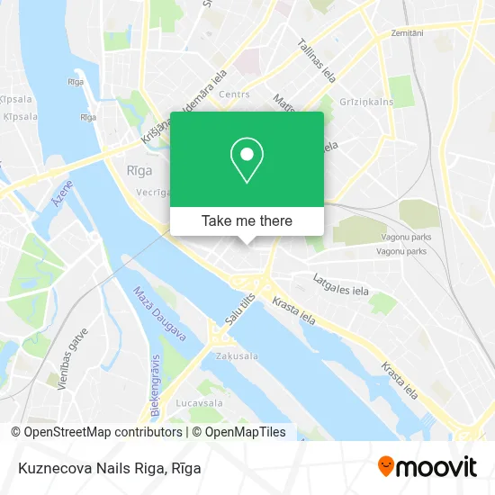 Kuznecova Nails Riga map