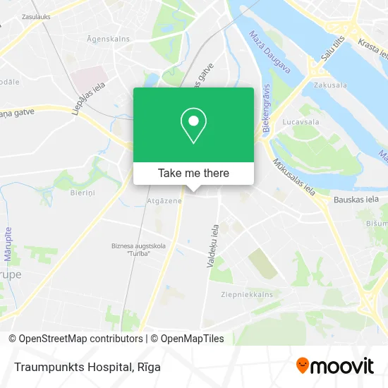 Traumpunkts Hospital map