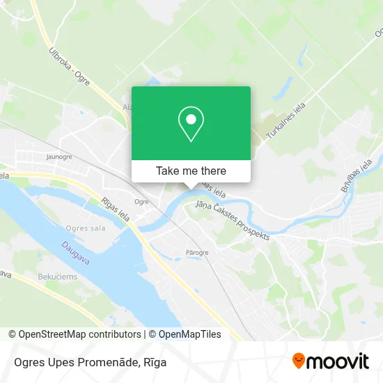 Ogres Upes Promenāde map
