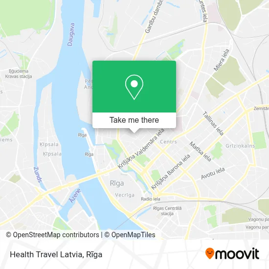Health Travel Latvia map