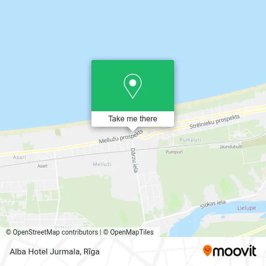 Alba Hotel Jurmala map