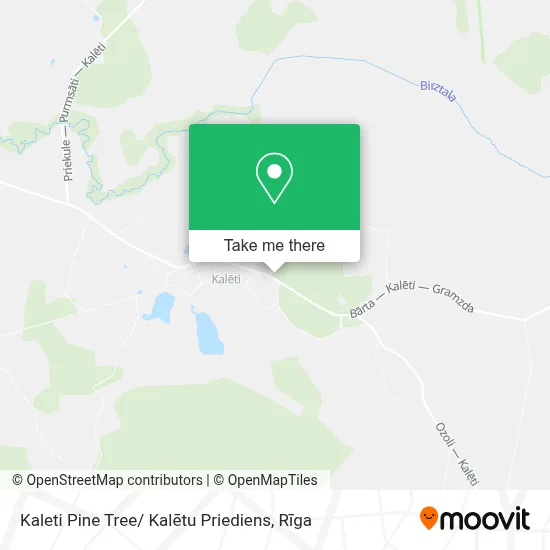 Kaleti Pine Tree/ Kalētu Priediens map