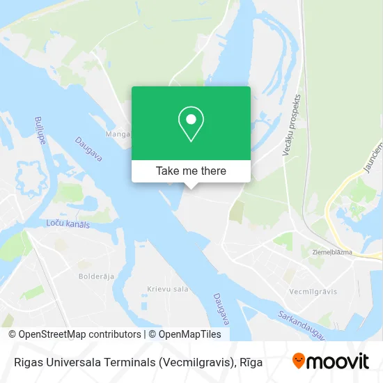 Rigas Universala Terminals (Vecmilgravis) map