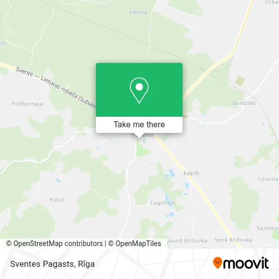 Sventes Pagasts map