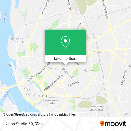 Klubs Studio 69 map