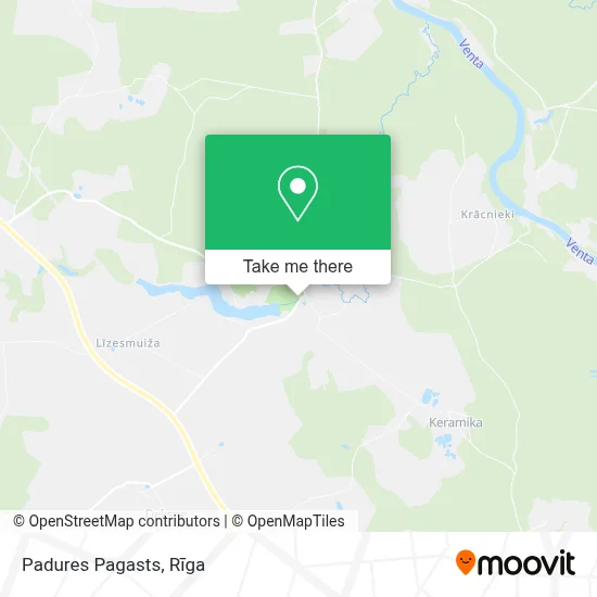 Padures Pagasts map