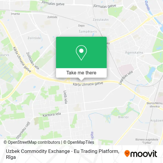 Uzbek Commodity Exchange - Eu Trading Platform map