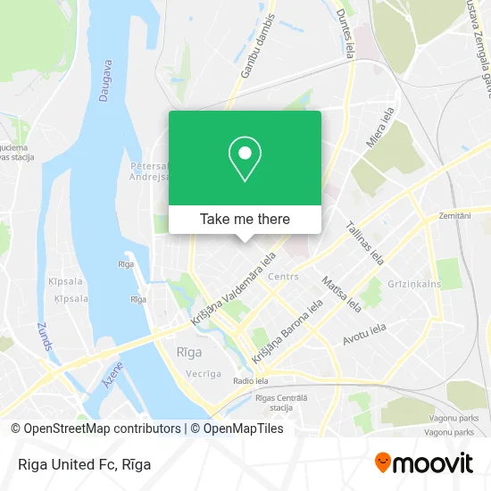 Riga United Fc map