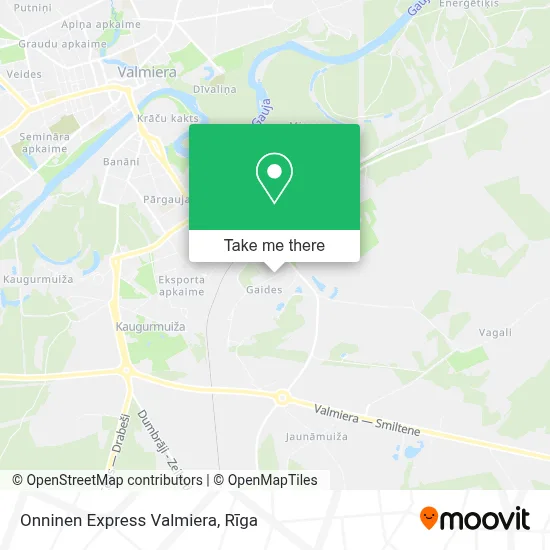 Onninen Express Valmiera map