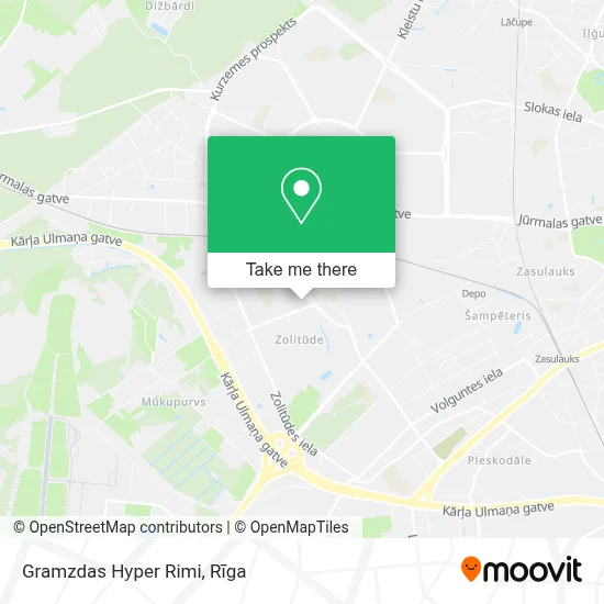 Gramzdas Hyper Rimi map