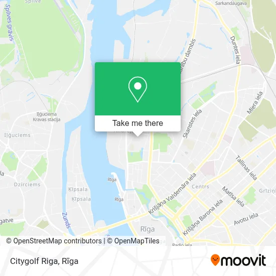 Citygolf Riga map
