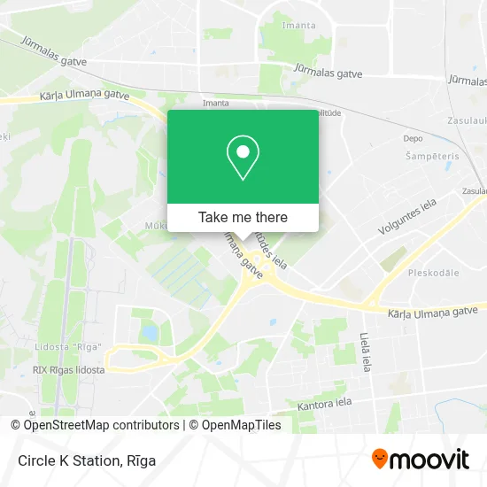 Circle K Station map