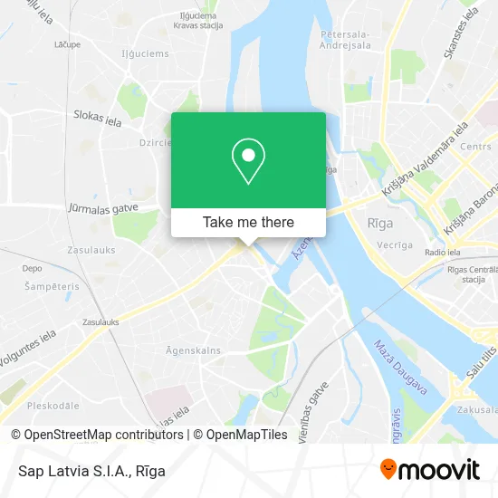 Sap Latvia S.I.A. map