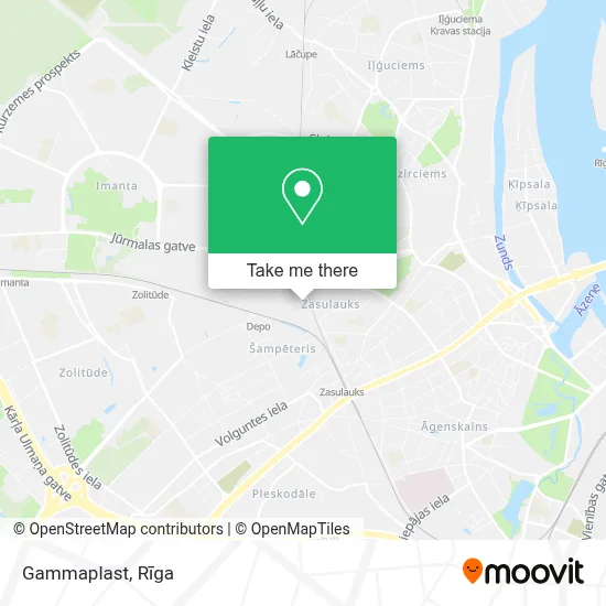 Gammaplast map